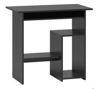 Table d'ordinateur, bureau avec compartiments ouverts et étagères, table de bureau, bureau d'enfant, table PC pour