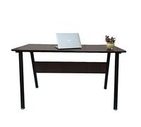Table d'ordinateur bureau Tough - 130 cm de large - bois marron métal noir