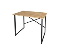 Table du bureau, meuble du bureau coloris chêne cambrian, noir - longueur 90 x profondeur 60 x hauteur 75 cm - -