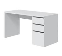 Table du bureau, meuble du bureau réversible en bois coloris Blanc artik - hauteur 74 x longueur 60 x profondeur 138 cm - -