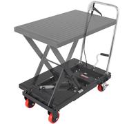Table élévatrice à ciseaux hydraulique VEVOR Capacité de charge 230 kg Chariot de table élévatrice 220-720 mm Zone de levage Table élévatrice atelier 700 x 450 mm Plate-forme Chariot élévateur à cisea