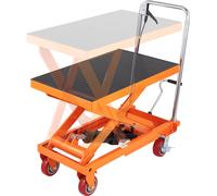 Table élévatrice à ciseaux hydraulique VEVOR Capacité de charge 500 kg Chariot de table élévatrice 285-900 mm Zone de levage Table élévatrice atelier 815 x 505 mm Plate-forme Chariot élévateur à cisea
