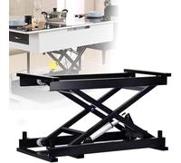 Table élévatrice électrique à ciseaux, capacité 50 kg, avec télécommande, pliable et réglable en hauteur motorisée, idéale pour un bureau ou une table basse. Plateforme en acier stable et silencieus
