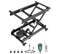 Table Élévatrice Électrique à Ciseaux Simple Capacité de Charge 150 kg Hauteur de Levage Réglable 200-710 mm avec 4 Roues