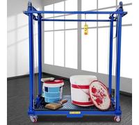 Table élévatrice électrique - Échafaudage mobile entièrement pliable avec télécommande et roues, ascenseur vertical facile à utiliser pour les projets de construction