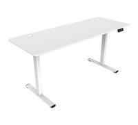 Table élévatrice électrique Mars Gaming MGD-ERGOPRO160 (73-118 cm), fibre de carbone et acier, 160 x 60 cm, blanche