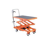 Table élévatrice hydraulique 226,8kg - Hauteur 30-120cm - Plateau 71x45cm - Acier Orange TFD20