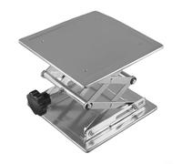 Table élévatrice manuelle de laboratoire 200 mm pour physique/chimie | Mécanisme à ciseaux, réglage de la hauteur fluide, non magnétique pour la surface, idéal pour les expériences