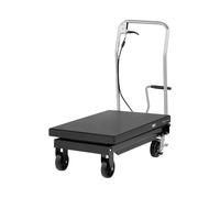 MSW Table Élévatrice Mobile Hydraulique À Double Ciseau Ciseaux Roulante Chariot Élévateur Mobile MSW-LTC500 (Max. 500 kg, Hauteur 28-86 cm, Plateforme 81,5 x 50 cm, Acier Thermolaqué, 4 Roues)