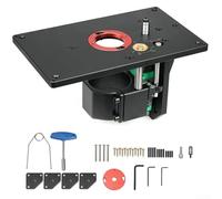 Table élévatrice pour débroussailleuse de 65 mm | Base de levage inversée avec support fixe | Gabarit en alliage d'aluminium pour le travail du bois pour la coupe des bords | Rail robuste de 0 à 57 mm