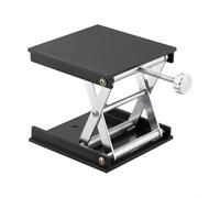 Table élévatrice réglable pour le travail du bois en plastique de 90 mm | Hauteur réglable par bouton, plage de 2,5 à 9 cm, construction en plastique stable, 90 x 90 mm pour la surface