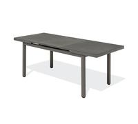Table en alu et spraystone avec rallonge automatiquee - Gris anthracite - DANIA