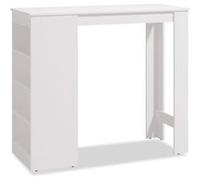 Table en bois blanc 120x50 cm Blanc G