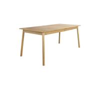 GLIMPS - Table repas XL extensible en bois clair Marron clair