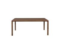 STORM - Table repas en bois finition Noyer L220 Marron foncé