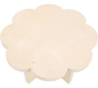 Table en forme de fleur - Table de pique-nique en bois - Pour profiter de l'extérieur - Design pliable - 39 x 38 cm - Couleur bois