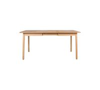 Table en frêne beige, extensible, 8 places, rectangulaire - Zuiver, Glimps - 120/162x80x76 cm