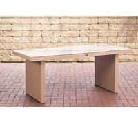 Table en polyrotin CLP Avignon, couleur sable, 180 cm