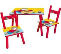 Table Enfant avec 2 Chaises T'CHOUPI, 41,5x61x42 cm, 49,5x31x31,5cm, MDF