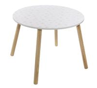 Atmosphera Table enfant Douceur blanche étoiles Ø 60 cm H 42,5 cm