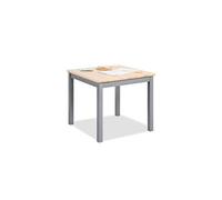 Table enfant Fenna gris naturel 57x57cm