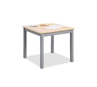 Table enfant fenna gris naturel 57x57cm