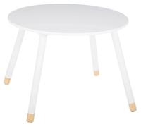 Table enfant ronde blanche - Ø 60 cm - Collection Douceur - Pour chambre d'enfant et coin jeux
