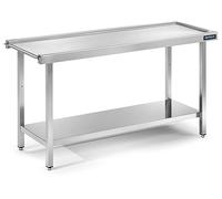 Table Entrée/Sortie en Inox Centrale avec Étagère - Distform