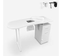 Table Esthéticienne Manucure Nail Art Avec Aspirateur 120x47x80cm Cutnayl - Blanc