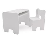 Ensemble table + chaise enfant - blanc