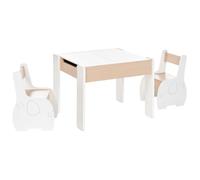 Table et chaises pour enfants LOYD Bois d'ingénierie Blanc
