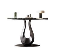 Table étroite Meuble de rangement mural semi-circulaire en marbre(XS)
