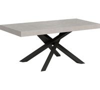 Table extensible 120/224x90 cm Volantis Premium pieds anthracite cachemire