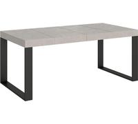 Table extensible 120/380x90 cm Tecno Premium pieds anthracite cachemire