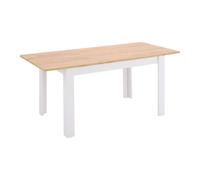 Table extensible 135x86 cm blanc