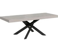 Table extensible 160/264x90 cm Volantis Premium pieds cachemire anthracite