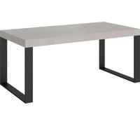 Table extensible 180/284x90 cm Tecno Premium pieds anthracite cachemire