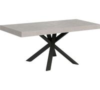 Table Extensible 90/194X90 Cm Clerk Premium Pieds Cachemire Anthracite