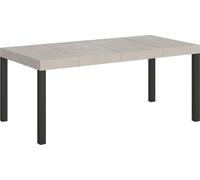Table Extensible 90/246X90 Cm Everyday Premium Pieds Cachemire Anthracite