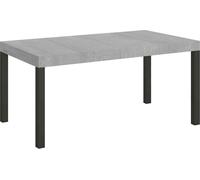 Table extensible 90X120/224 cm Everyday Premium Ciment Structure Anthracite