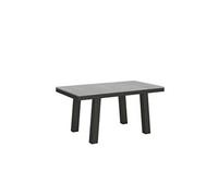 Table extensible 90x160/264 cm Bridge Evolution Ciment cadre Anthracite -