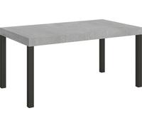 Table Extensible 90X160/264 Cm Everyday Cement Structure Anthracite