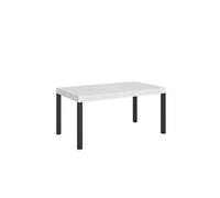 Table extensible 90x160/264 cm Everyday Frêne Blanc cadre Anthracite -