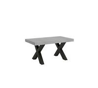 Table extensible 90x160/264 cm Traffic Ciment cadre Anthracite -