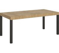 Table extensible 90x180/284 cm Everyday Chêne Nature Structure Anthracite