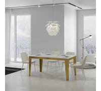 Table extensible 90x180/284 cm Flame Evolution cadre doré