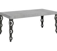 Table Extensible 90X180/284 Cm Karamay Cement Structure Anthracite