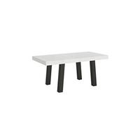 Table extensible 90x180/440 cm Bridge Frêne Blanc cadre Anthracite -
