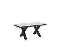 Table extensible 90x180/440 cm Traffic Evolution Frêne Blanc cadre Anthracite -