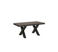 Table extensible 90x180/440 cm Traffic Evolution Noyer cadre Anthracite -